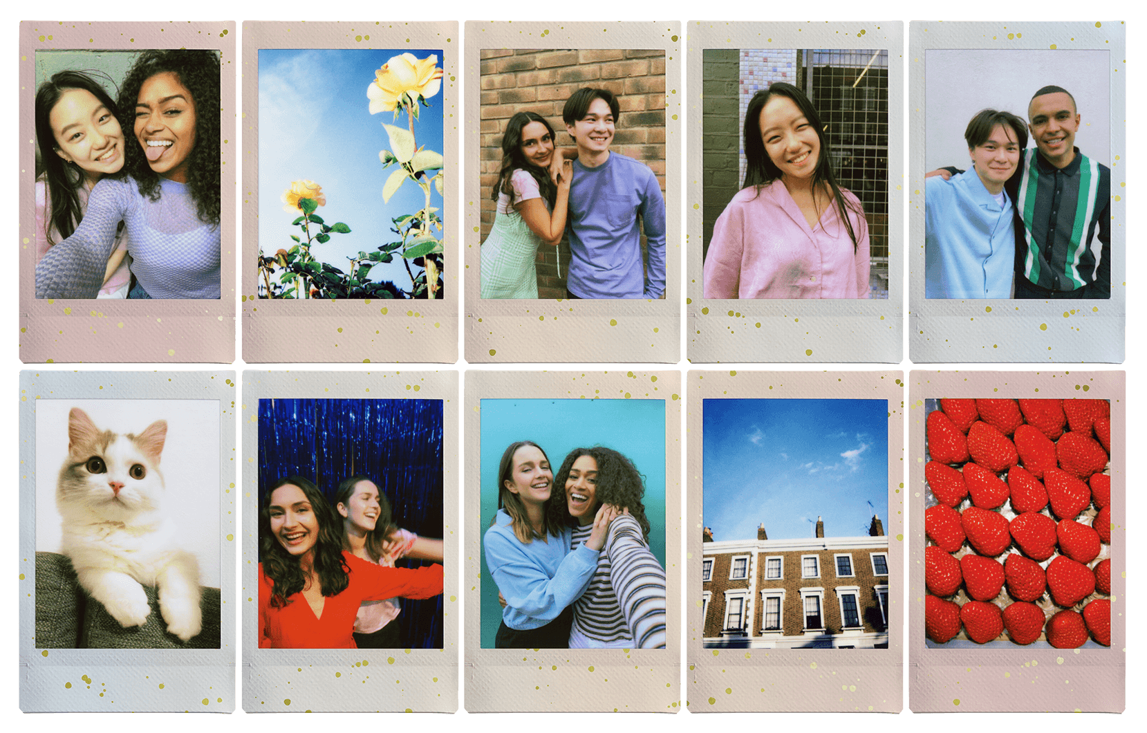 instax™ “チェキ” mini フィルム SOFT GLITTER（ソフトグリッター）