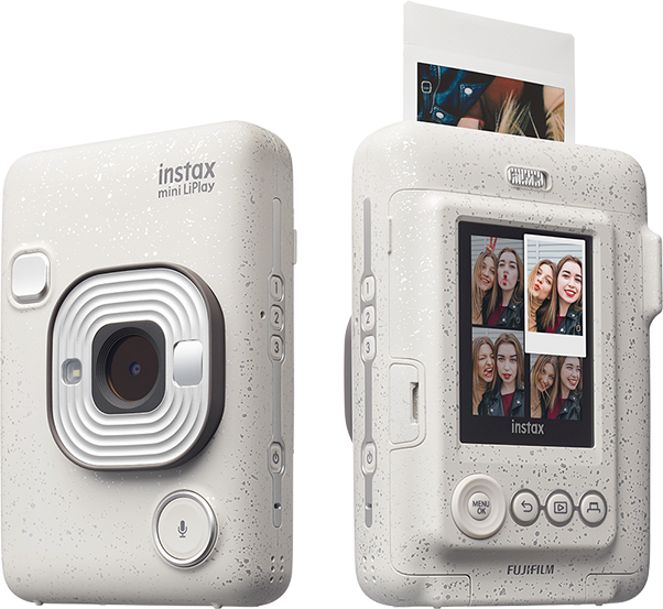 富士フィルム instax mini LiPlay チェキリプレイ ストーンホワイト ...