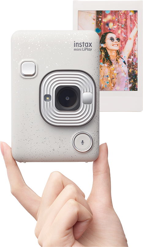 富士フィルム instax mini LiPlay チェキリプレイ ストーンホワイト